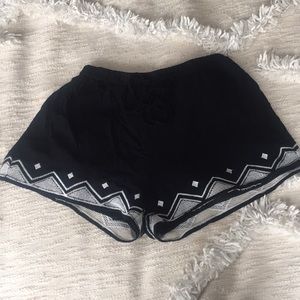 Boho tie string shorts